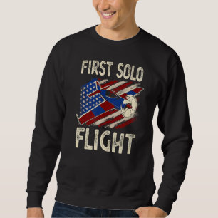 Sudadera Primer vuelo piloto de avión de vuelo independient