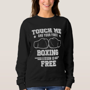 Sudadera Primera lección de boxeo Guantes de boxeo Marcial 