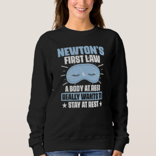 Sudadera Primera ley de Newton que un cuerpo quiere permane