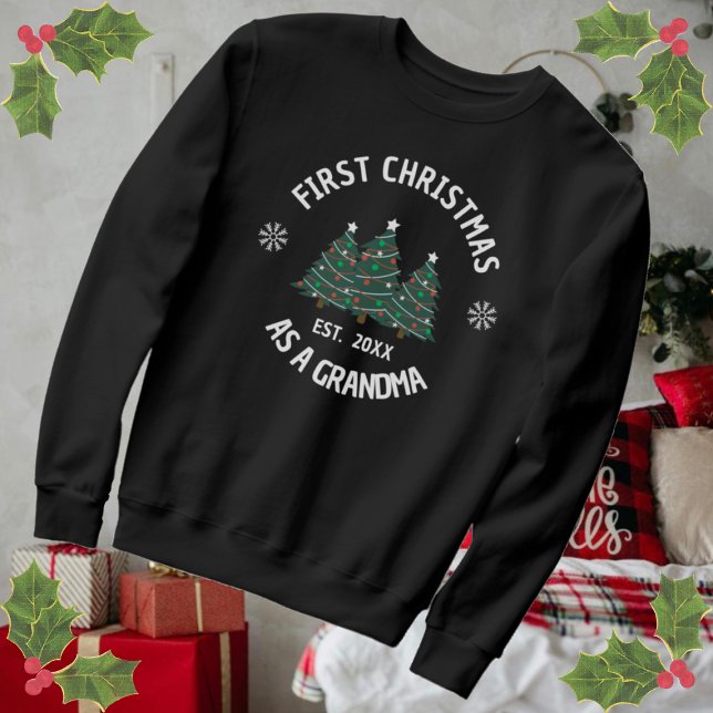 Sudadera Primera Navidad Como Abuela Este. (Subido por el creador)