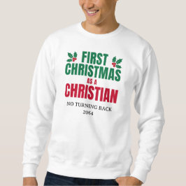 SUDADERA PRIMERA NAVIDAD COMO NUEVA CREENCIA CRISTIANA