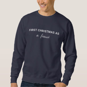 Sudadera Primera Navidad simple como prometido   Comprometi