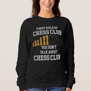 Sudadera Primera regla del club de ajedrez