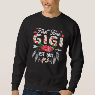 Sudadera Primera vez que Gigi Cumpleaños Día de la Madre Co