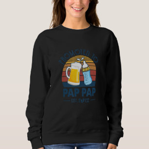 Sudadera Primera Vez Que Se Promueve A Pap Pap 2022 Día Vi
