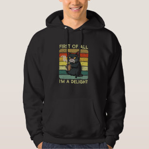 Sudadera Primero que nada, soy un gato enfurecido y sórdido