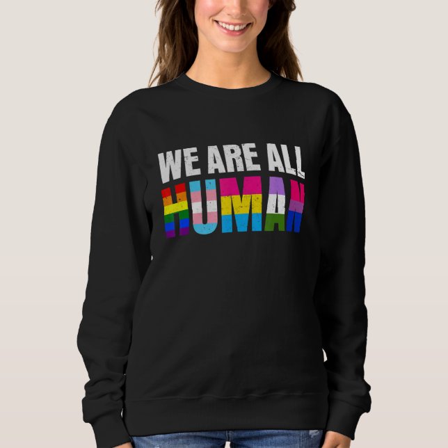 Sudadera Primo aliado igualdad bisexual trans homosexual hu (Anverso)