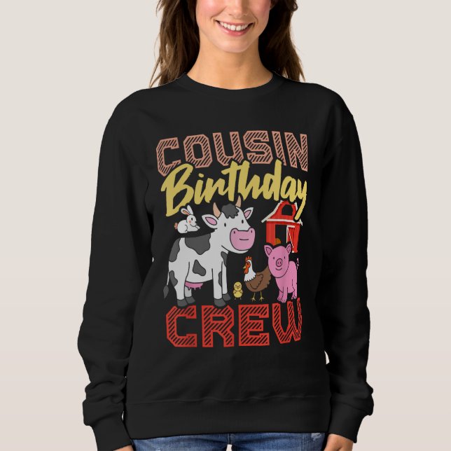 Sudadera Primo Cristal de Cumpleaños Animales de la Granja  (Anverso)