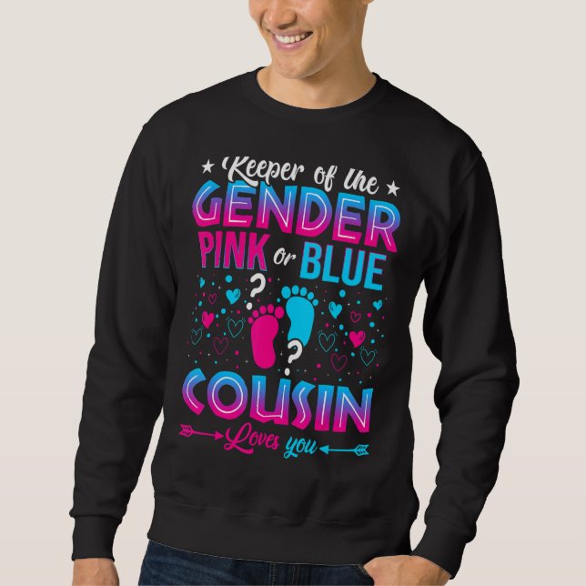 Sudadera Primo Rosa O Azul Te Ama Género Revelar Cuta 1 (Anverso)