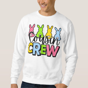 Sudadera Primos Crew conejitos de Pascua coloridos