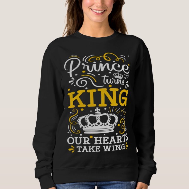 Sudadera Prince Turns King Our Hearts Take Wing Coronation  (Anverso)