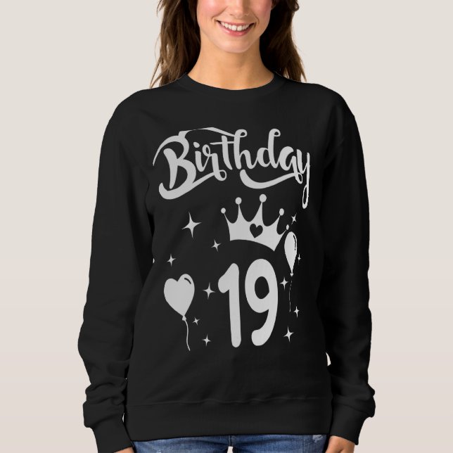 Sudadera Princesa Chica de cumpleaños princesa temática de  (Anverso)