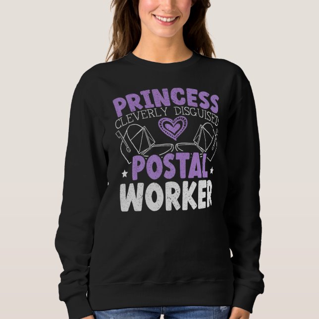 Sudadera Princesa Claramente Disfrazada De Correo Postal (Anverso)