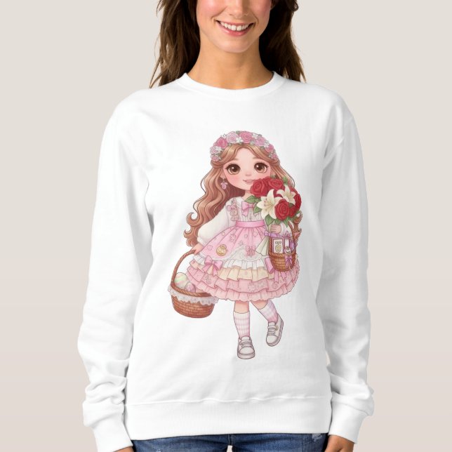 Sudadera princesa de corazones (Anverso)
