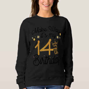 Sudadera Princesa de cumpleaños de 14 años que hace el cami