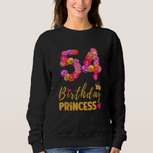 Sudadera Princesa de cumpleaños de 54 años flor es mi 54º B