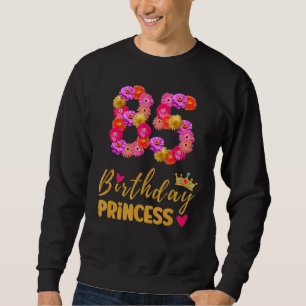 Sudadera Princesa de cumpleaños de 85 años flor es mi 85º B