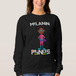 Sudadera Princesa de Historia Negra Melanin Poppin Brown Sk