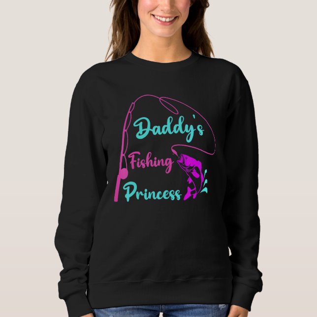 Sudadera Princesa de Pesca del Papá de los Niños (Anverso)