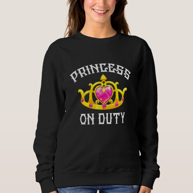 Sudadera Princesa Sobre La Corona Del Deber (Anverso)