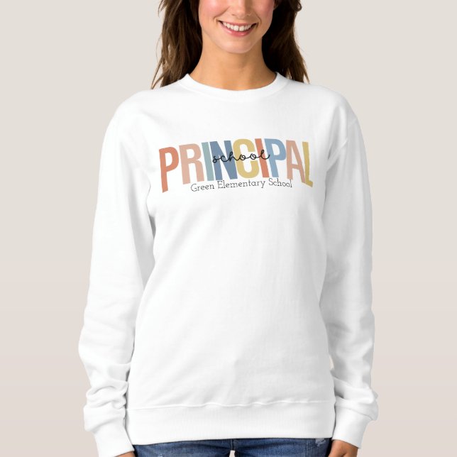 Sudadera principal de escuela personalizada (Anverso)