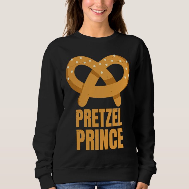Sudadera Príncipe Pretzel  Alemán  Bávaro  Comida  Para Hom (Anverso)