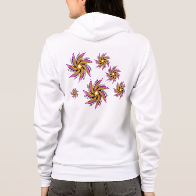 Sudadera print  flora (Reverso)