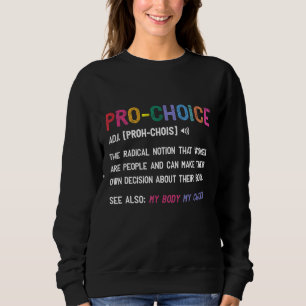 Sudadera Pro Choice Definición Derechos Feministas Mi Cuerp