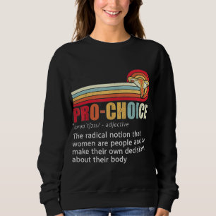 Sudadera Pro Choice Definición Feminista Derechos de la Muj