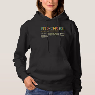 Sudadera Pro Choice Definición Proteger Mantener Legal El A