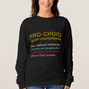 Sudadera Pro Choice Definición Retiro Feminista de Derechos