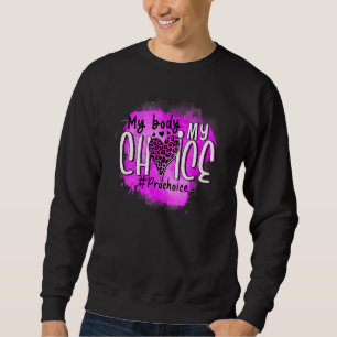 Sudadera Pro Choice Mi cuerpo Mi elección Mi Uterus Mi nego