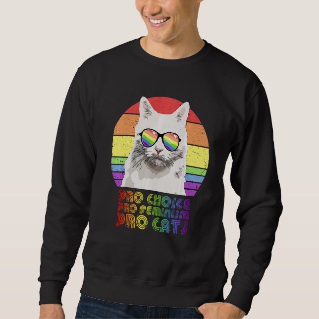 Sudadera Pro Choice Pro Feminismo Pro Cat Lgbtq Feminist (Anverso)