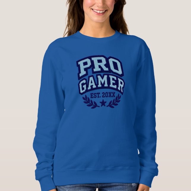 Sudadera PRO GAMER — Parche Varsity Chenille (Anverso)