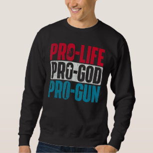 Sudadera Pro Life Pro God Pro Gun Unborn Anti Aborto Sup
