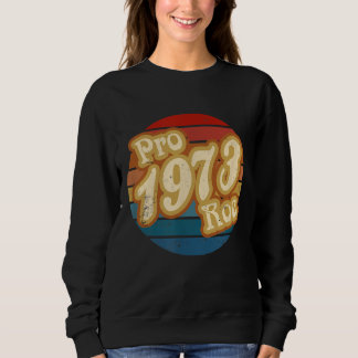 Sudadera Pro Roe 1973 Pro Choice Retro Sunset Circle