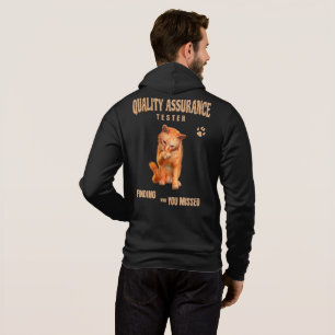 Sudadera Probador de QA Gato Humor