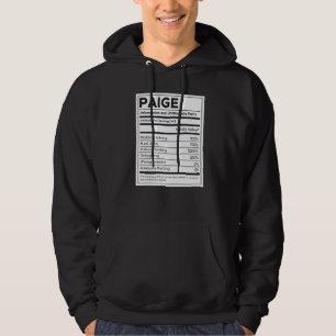 Sudadera Problema con la información de nutrición de Paige