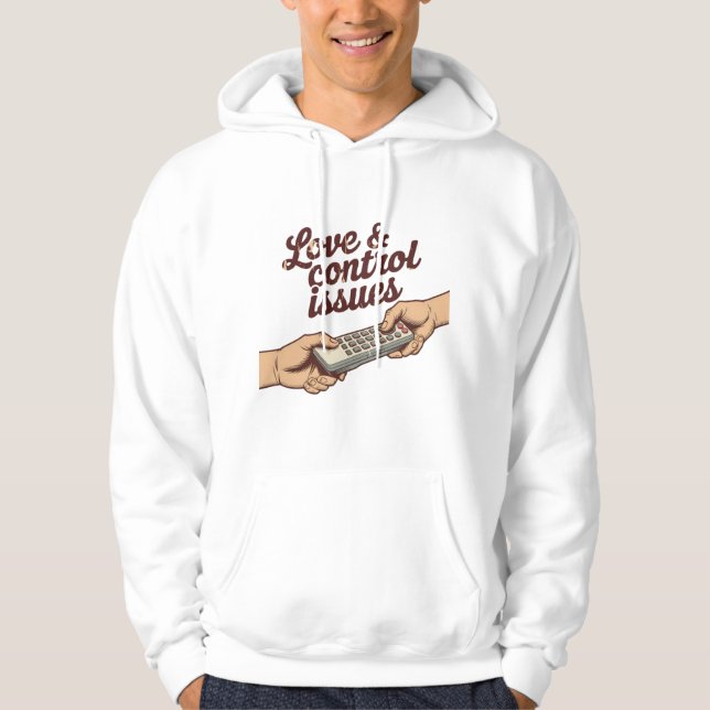 Sudadera Problemas de amor y control | Estado de ánimo de t (Anverso)