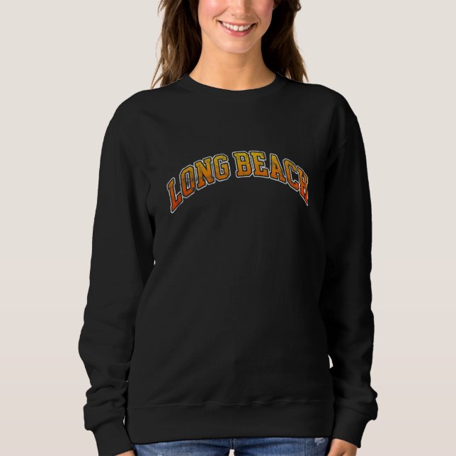 Sudadera Problemas de vacaciones de Long Beach California C (Anverso)