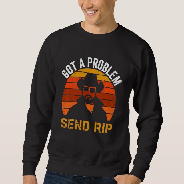Sudadera Problemas de vintage: enviar Rips Wheler (Anverso)