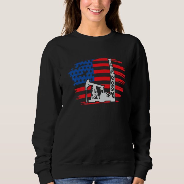 Sudadera Producción de aceite de plataforma de perforación  (Anverso)