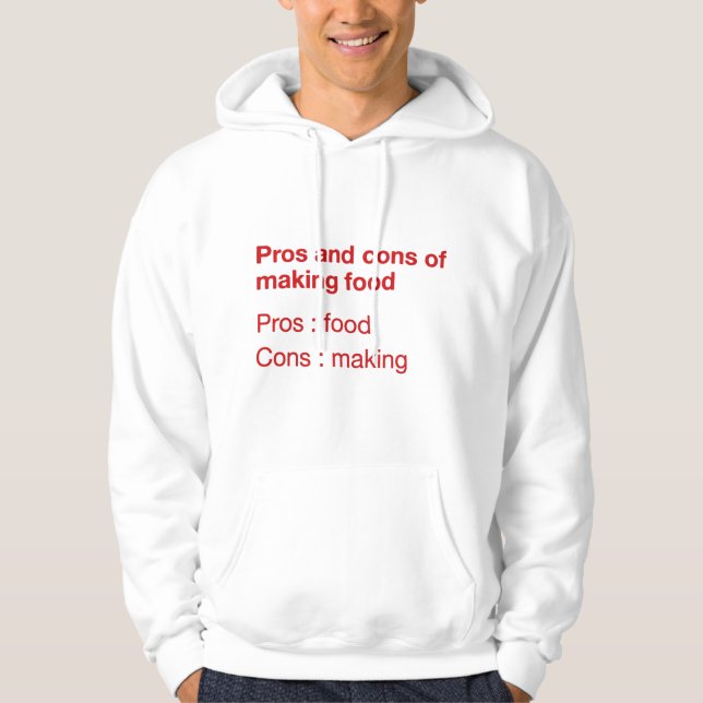 Sudadera Prof. Y Toneladas De Fabricación De Alimentos (Anverso)