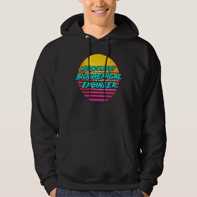 Sudadera Profesión de Ingeniero Bioquímico Retro (Anverso)