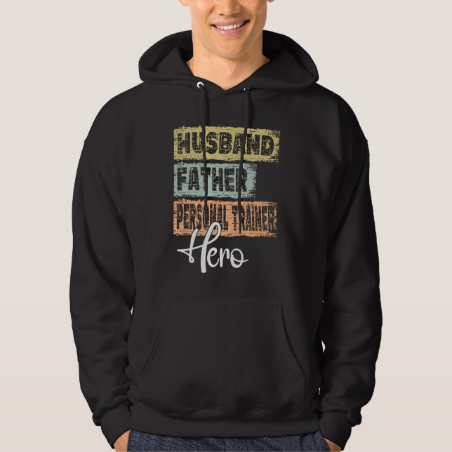 Sudadera Profesión padre héroe padre entrenador personal (Anverso)