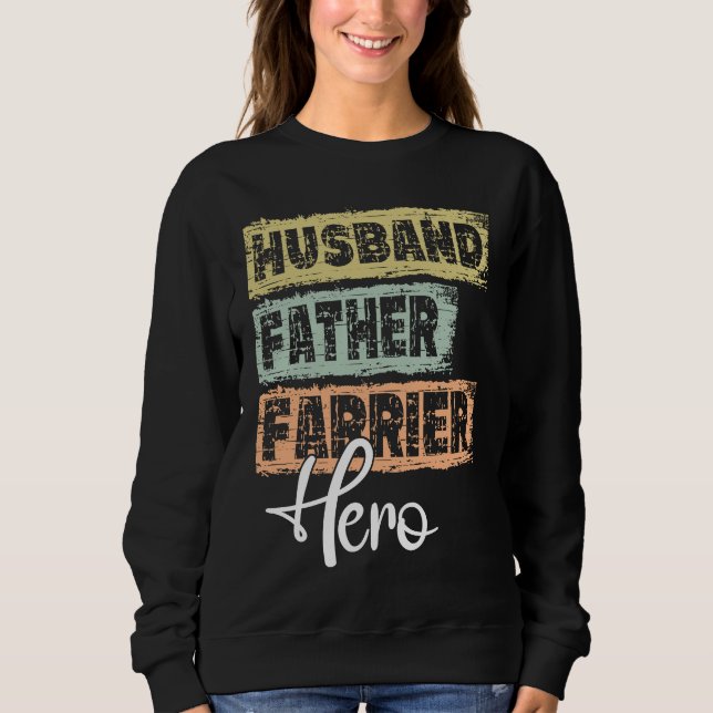 Sudadera Profesión padre héroe padre Herrador (Anverso)