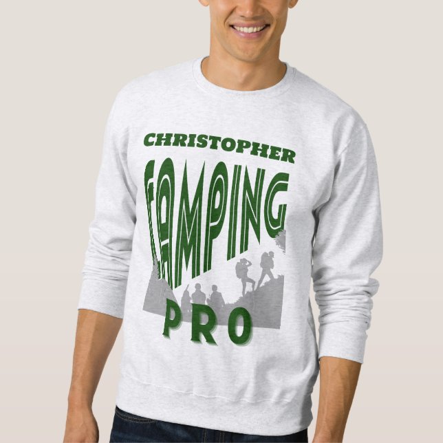 Sudadera Profesional de camping - personalizar con su nombr (Anverso)
