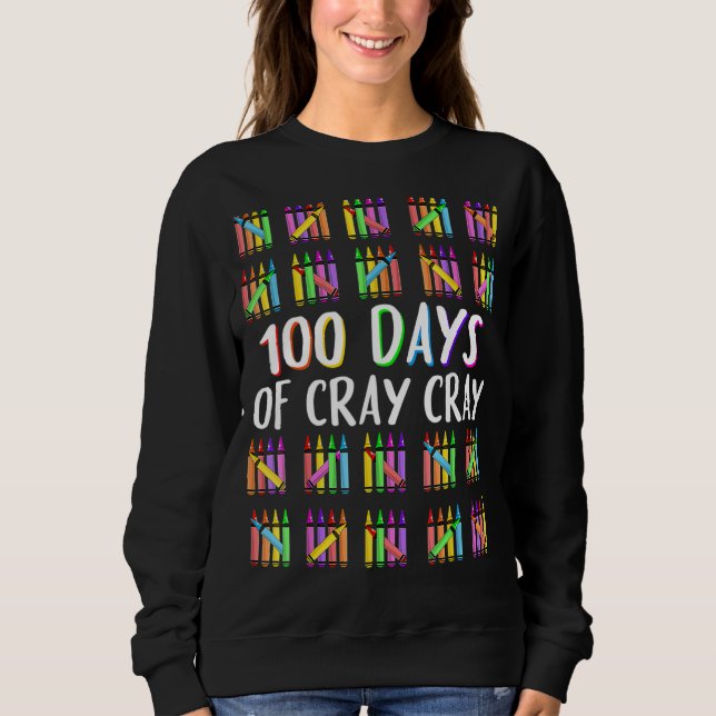 Sudadera Profesor 100 días de frío en la escuela (Anverso)
