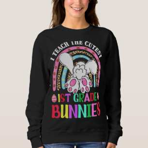 Sudadera Profesor Arcoiris Enseño El mejor Bunni de primer 