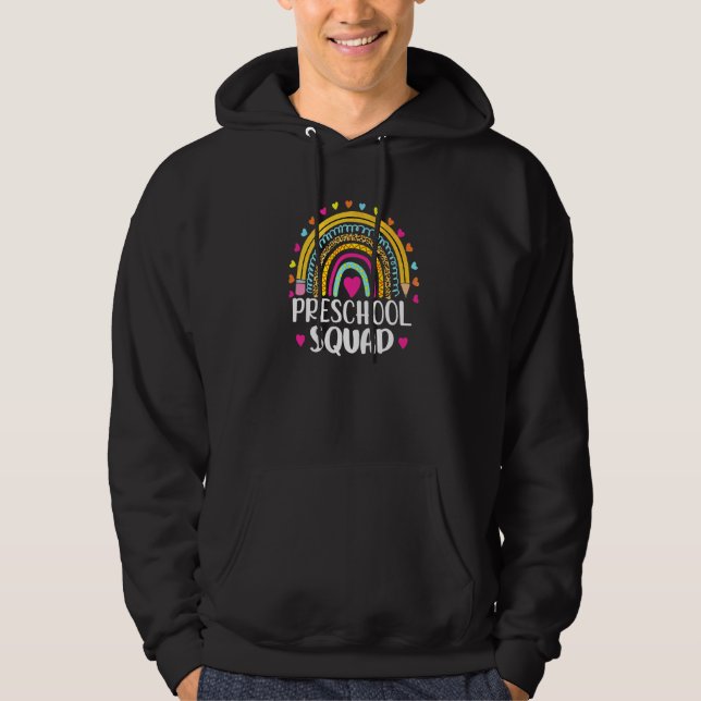 Sudadera Profesor Cuadrilla Preescolar Bonito Leopardo Arco (Anverso)